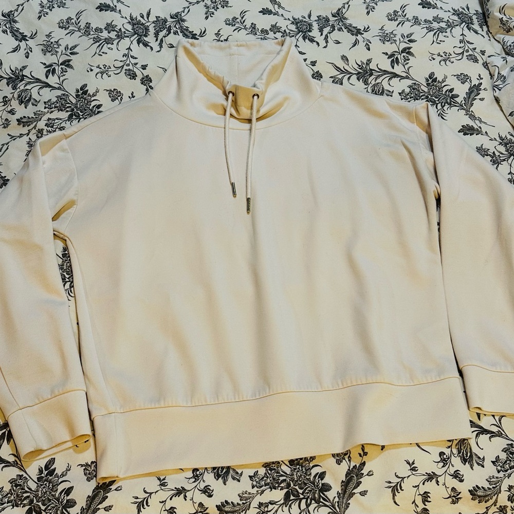 Magaschoni Cream cowl neck Top